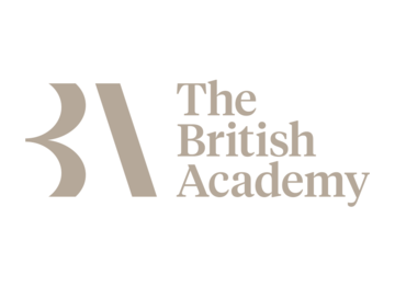 BA logo stylised capital letters and text The British Academy